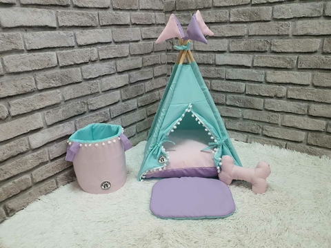 Cabana e Cesto Cyan