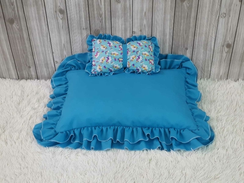 Cama Colchonete Pet Unicórnio Blue