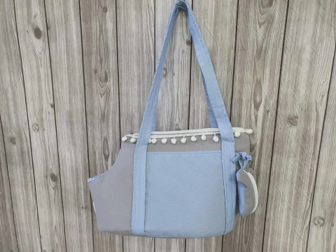 Bolsa de Passeio pet Baby Grey Blue