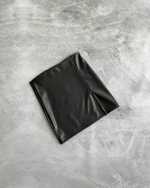 Pollera eco cuero engomado