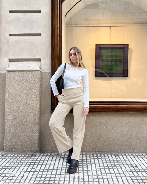 Palazzo berthe crema - comprar online