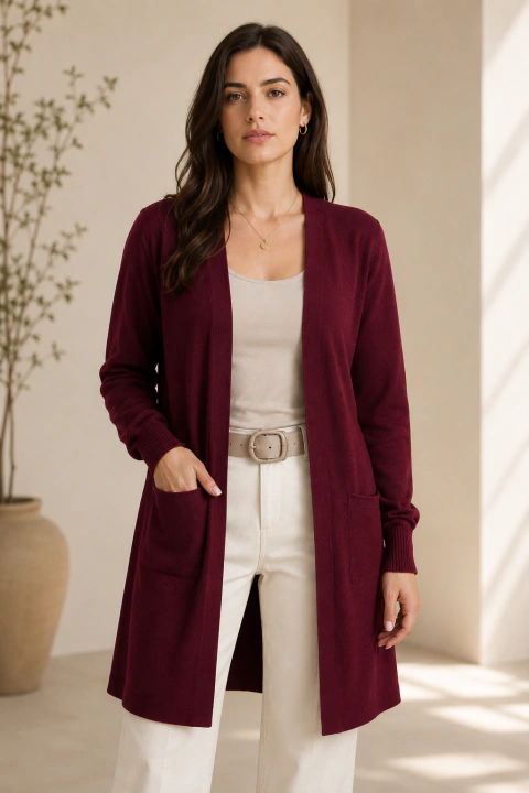 Saco Cardigan Hilado Bremer Mujer