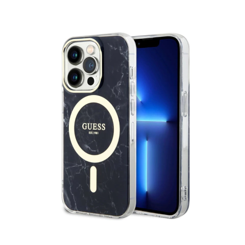 FUNDA GUESS HC MAGSAFE IML GOLDEN MARBLE - comprar online