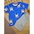 Conjunto Malha Zebra Azul