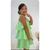 Vestido Alça Babado Verde