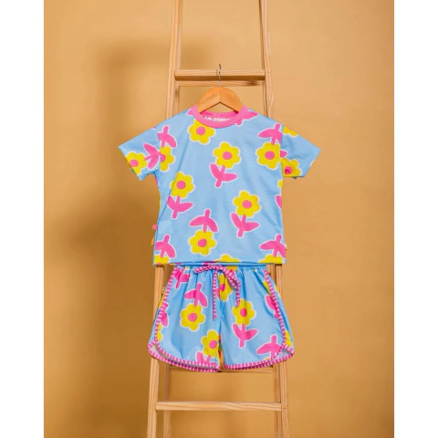 Conjunto Flor de Algodão Brisa Floral