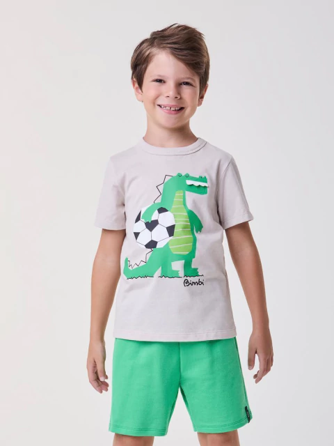 Conjunto Short e Camiseta Malha Dino Jogador - BIMBI - comprar online