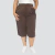 Bermuda Tencel de Elástico Marrom Plus Size - R5 Moda Feminina