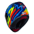 Imagem do Capacete LS2 Brilhoso Azul e Amarelo Rapid FF353 Tangiline Viseira Cristal