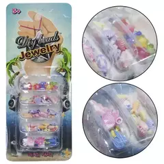 KIT BELEZA/BIJUTERIA INFANTIL C/91 MICANGAS COLORS DIY BEADS JEWELRY NA CARTELA - 20 COMERCIAL (AC) - 003258 na internet