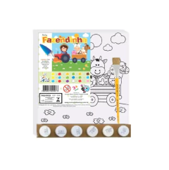 ART KITS TELA PINTA FAZENDINHA 25X25CM - BATE BUMBO - 000809