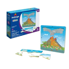 STEAM QUEBRA-CABECAS CAMADAS DO VULCAO 8 PECAS - XALINGO - 827040 - comprar online