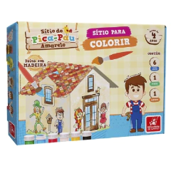 CASINHA PARA COLORIR SITIO DO PICA PAU AMARELO - BRINCADEIRA DE CRIANCA - 000160