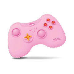 MORDEDOR INFANTIL CONTROLE GAMEPAD ROSA - ELKA (ARE) - 001808 - comprar online