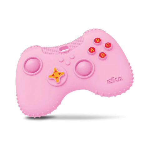MORDEDOR INFANTIL CONTROLE GAMEPAD ROSA - ELKA (ARE) - 001808 - comprar online