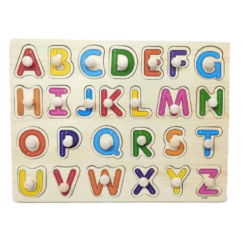 ENCAIXE DIVERTIDO COM PINOS LETRAS - TOY MIX - 001441