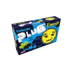 BLOCOS PLUG EMOJI COM 200 PEÇAS - CARIMBRAS - 002215