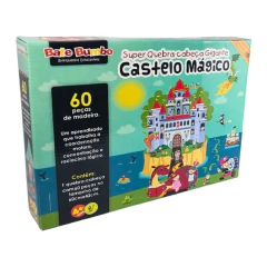 SUPER QUEBRA-CABECA GIGANTE CASTELO MAGICO 60 PECAS - BATE BUMBO - 000145