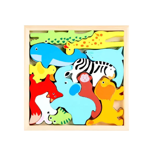 COLECIONE E ENCAIXE RF2 - ANIMAIS DA SELVA - TOY MIX - 003362