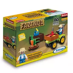 BLOCOS FAZENDA - TRATOR HORTI FRUTI 80 PECAS - XALINGO - 000829 - comprar online