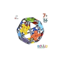 BOLA Q - 36 PECAS E CONEXOES - QUEBRA-CABECA PUZZLE 3D - EDULIG - 532039 na internet