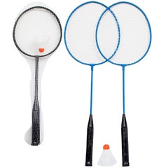 RAQUETE DE BADMINTON COM 2 PECAS MAIS PETECA CONVOY SPORT COLORS NA REDE YINS (AC) - 001240 na internet