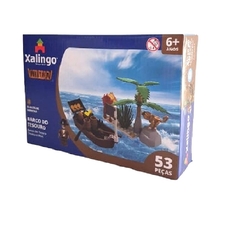 BLOCOS PIRATA - BARCO DO TESOURO 53 PECAS - XALINGO - 000447 - comprar online