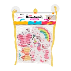 BRINQUEDO EVA HORA DO BANHO UNICORNIO COM 16 PECAS - BRW - 002055