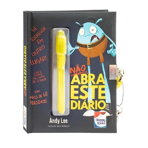 NAO ABRA ESTE DIARIO (PRETO) - COM CANETA INVISIVEL - HAPPY BOOKS (L) - 000017 - comprar online