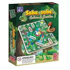JOGO SOBE, SOBE COBRAS E ESCADAS COM TABULEIRO MAIS 4 BOLINHAS E ROLETA - COLUNA - 000551 na internet