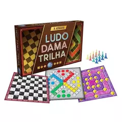 LUDO, DAMA E TRILHA - SUPER JOGOS - PAIS E FILHOS - 004343 na internet