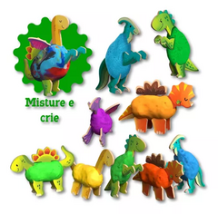 KIT MASSINHA DINOSSAURO - COLECAO POP - BRINCADEIRA DE CRIANCA - 001064 na internet
