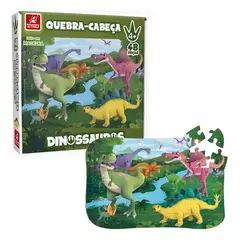 QUEBRA-CABECA 48 PECAS DINOSSAURO - BRINCADEIRA DE CRIANÇA - 004377 na internet
