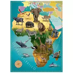 QUEBRA-CABECA AFRICA E SEUS ANIMAIS 100 PECAS - GROW - 000631 na internet