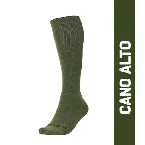 Meia Tática Batalha Br Force Cano Alto - Verde Oliva