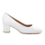 SCARPIN BRANCO VERNIZ SALTO 5 CM PICCADILLY
