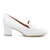 MOCASSIM BRANCO VERNIZ SALTO 5CM PICCADILLY