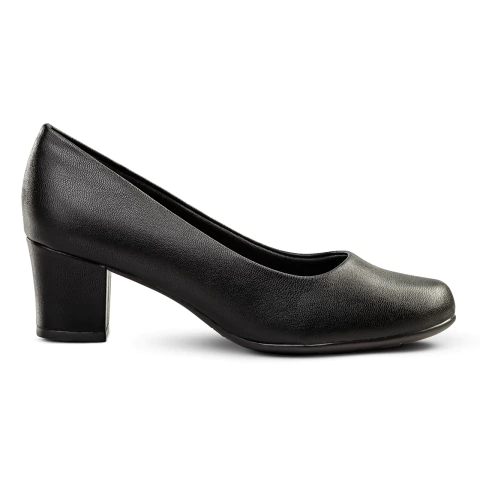 SCARPIN PRETO FOSCO SALTO 5CM PICCADILLY