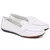 MOCASSIM COMFORT BRANCO SOLA MARROM EM COURO PRIMOR - comprar online