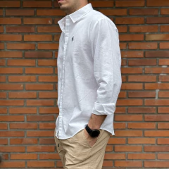 CAMISA LINO POLO BLANCO - tienda online