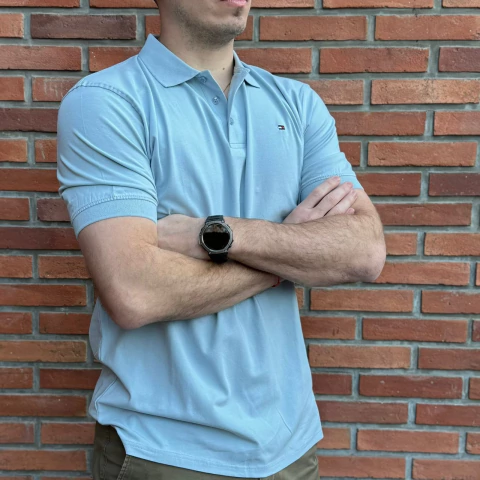 CHOMBA ALGODON SOFT TH CELESTE - comprar online