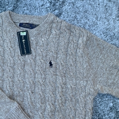 Imagen de SWEATER POLO TRENZADO BEIGE
