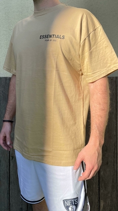 REMERA OVERSIZE ESSENTIALS BEIGE - MAVA