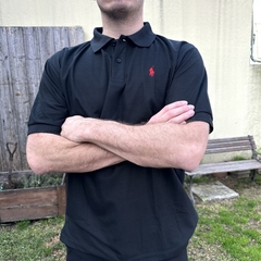 CHOMBA PIQUE POLO NEGRO