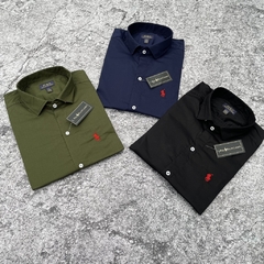 CAMISA POLO CLASICA AZUL OSCURO - tienda online