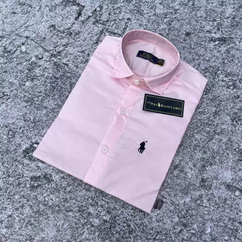 CAMISA POLO CLASICA ROSA