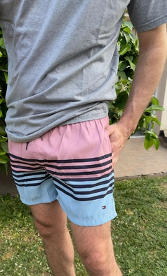 SHORT TH MICROFIBRA - MARINO Y CELESTE