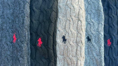 SWEATER POLO TRENZADO NEGRO BLANCO - MAVA