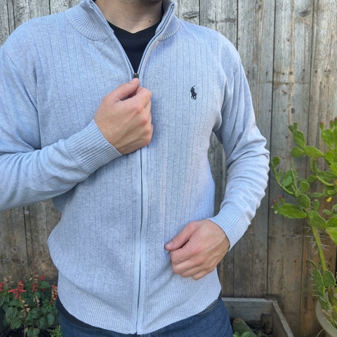 CARDIGAN TRAMADO GRIS