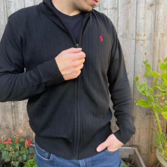 CARDIGAN TRAMADO AZUL MARINO - tienda online